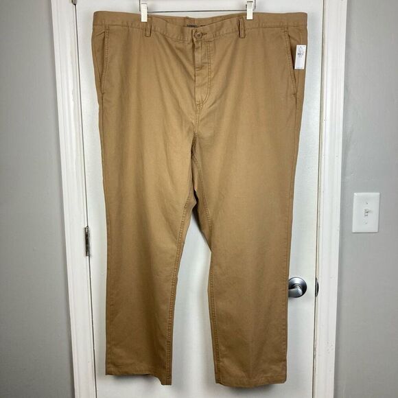 Old Navy Men’s Lived In Chino Pants in Sand Light Camel 100% Cotton sz 48x30 NWT - Picture 1 of 8